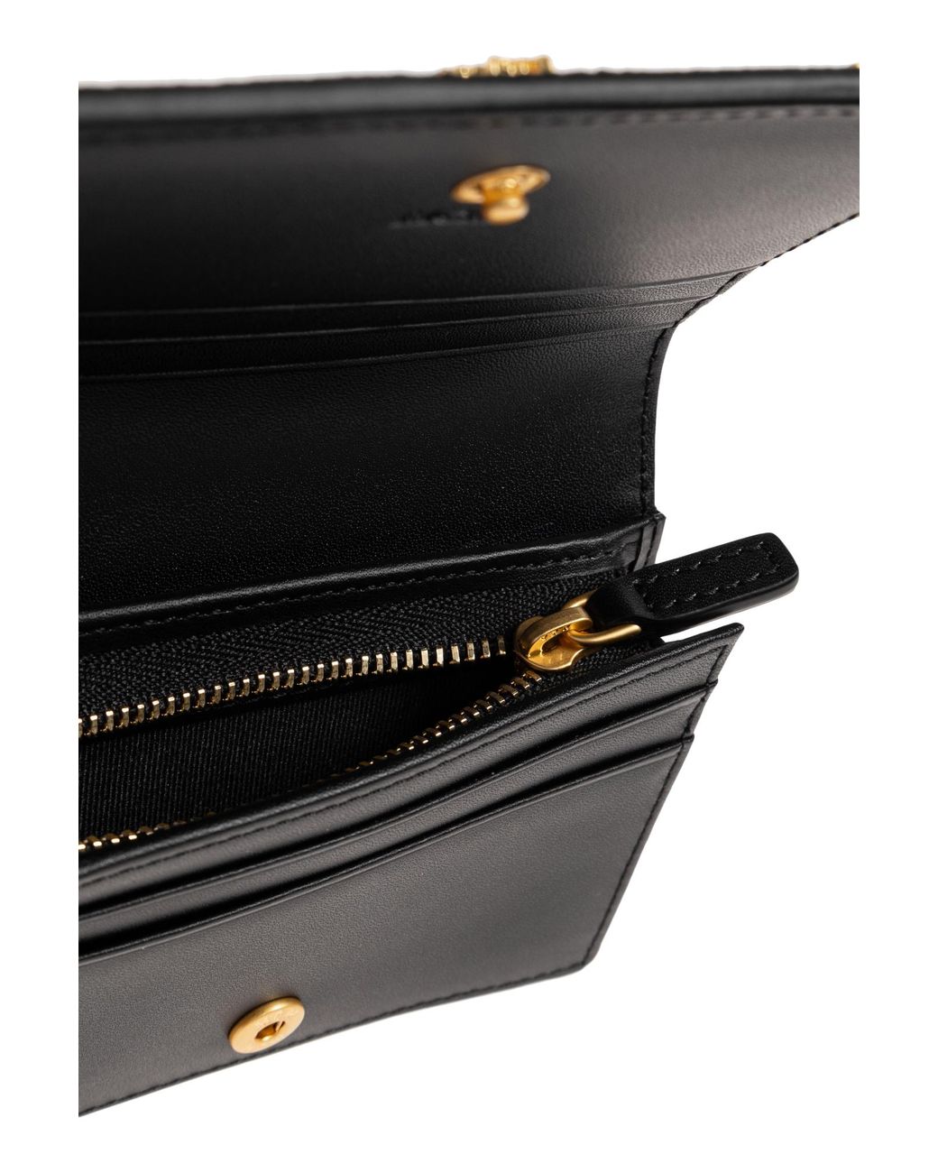 MCM Black Wallet With Logo