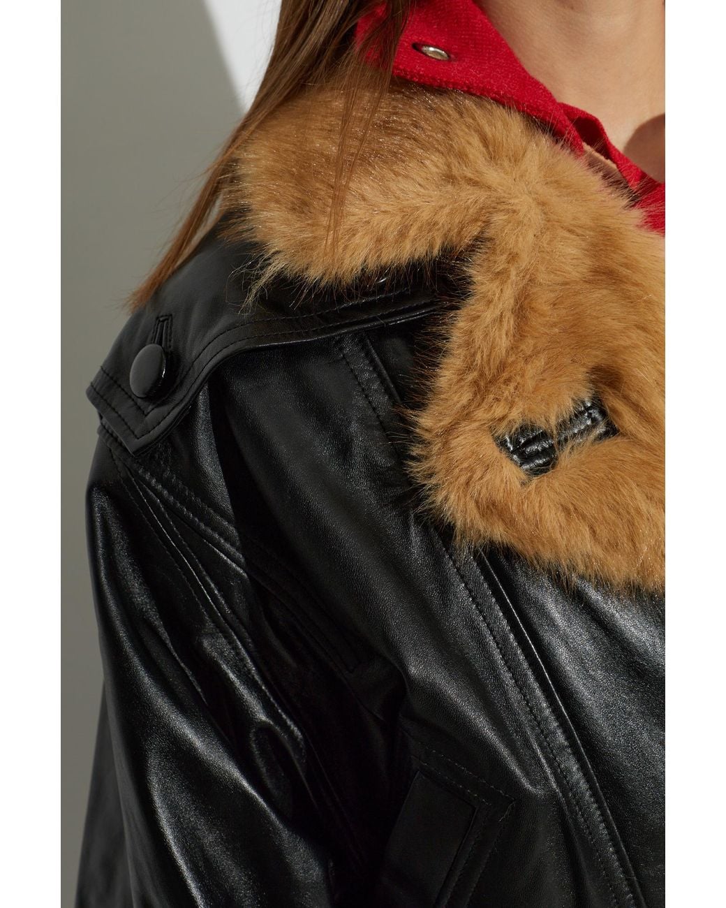 Isabel Marant Black Leather Jacket 'Valina'