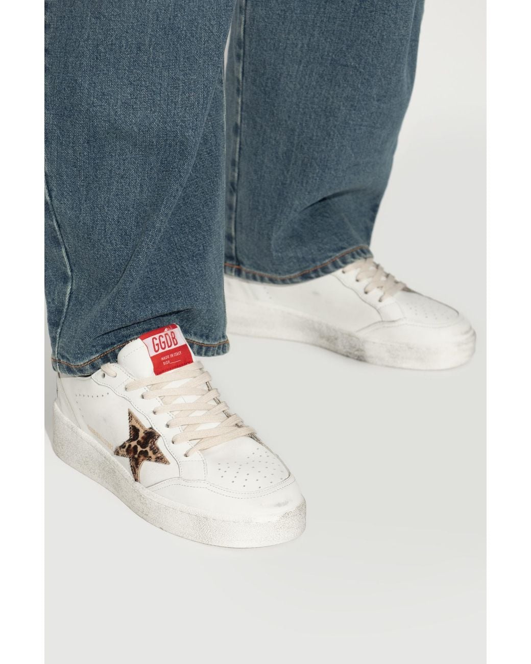 Golden Goose Deluxe Brand White "Ballstar 2" Sports Shoes
