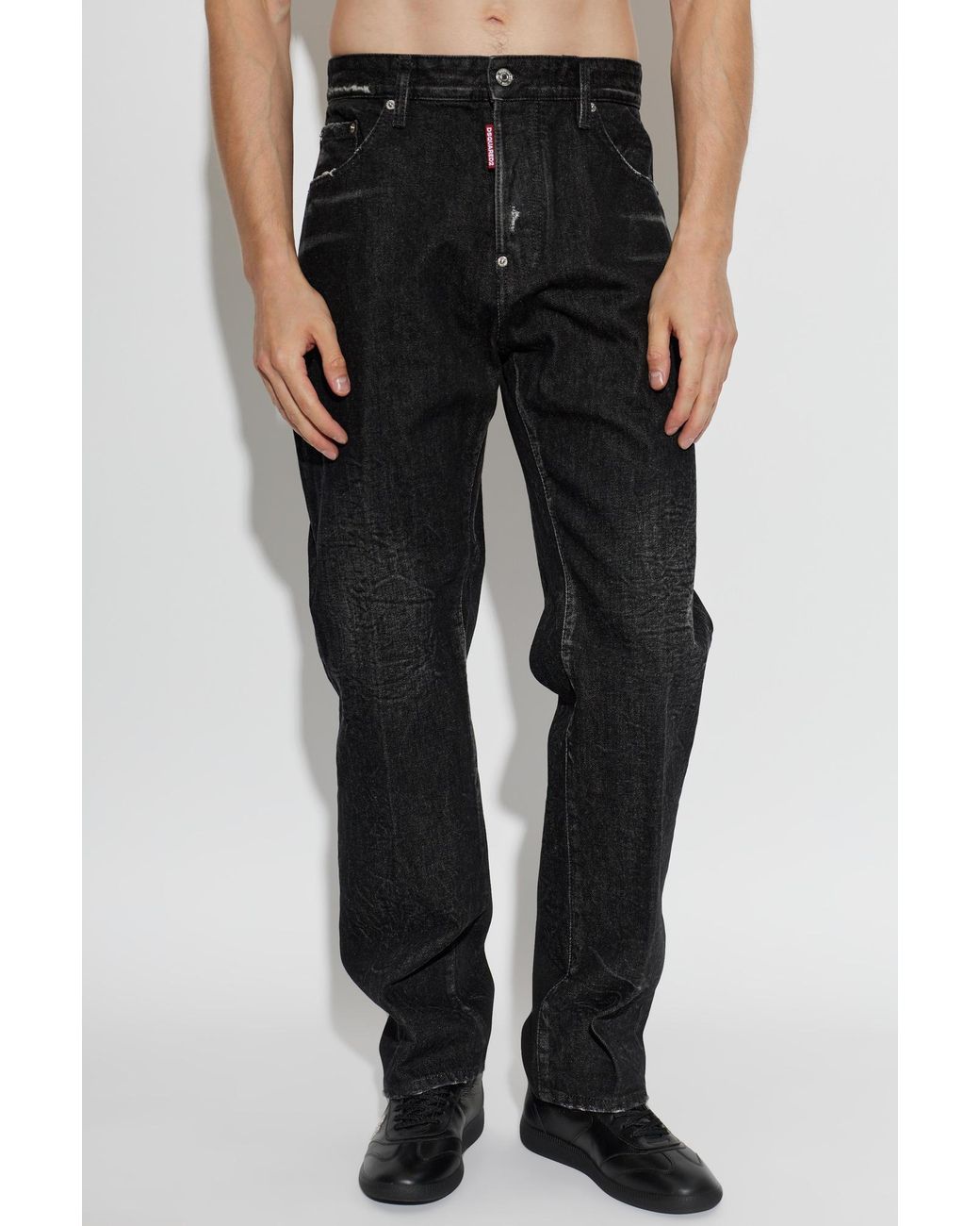 DSquared² Black Jeans '642' for men