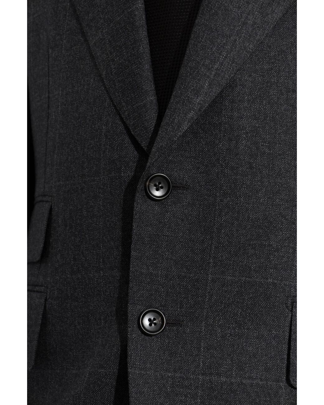 Tom Ford Black Wool Suit With A Check Pattern for men