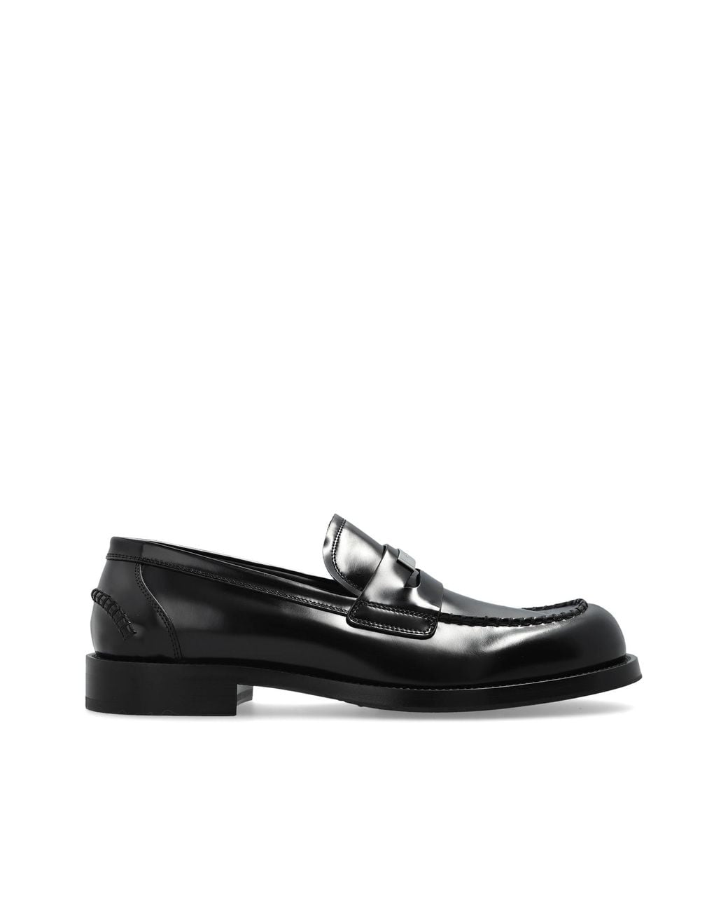 Dolce & Gabbana Black Leather Loafers for men