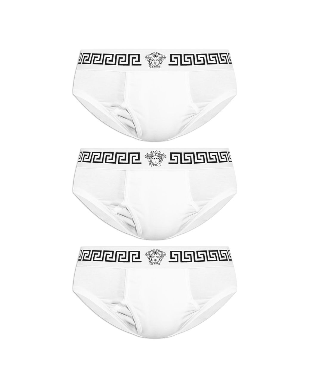 Versace White 3-Pack Of Briefs for men