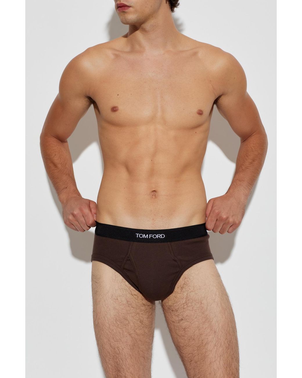 Tom Ford Blue Two-Pack Briefs With Logo for men