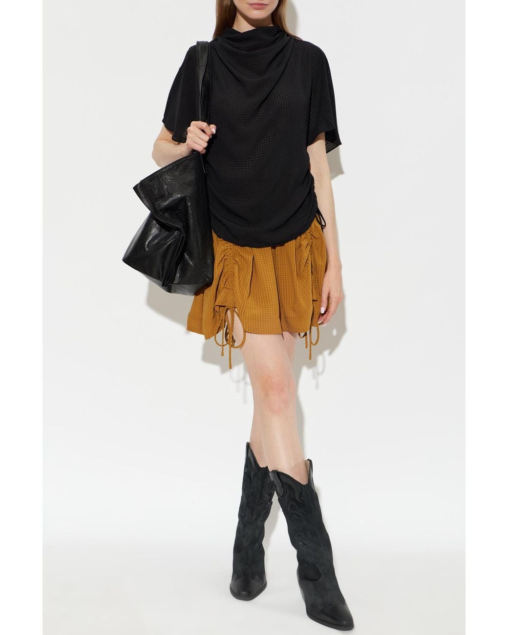 AllSaints Black Top 'Leslie'