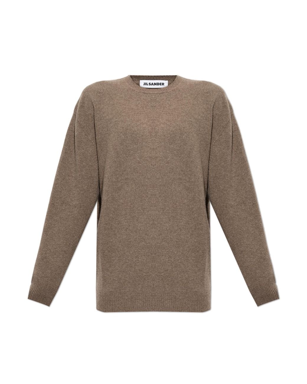 Jil Sander Natural Wool Crew-Neck Sweater for men