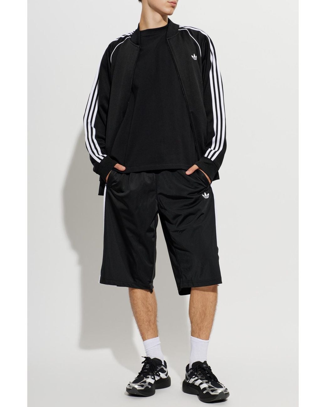 Adidas Originals Black T-Shirt With Logo for men