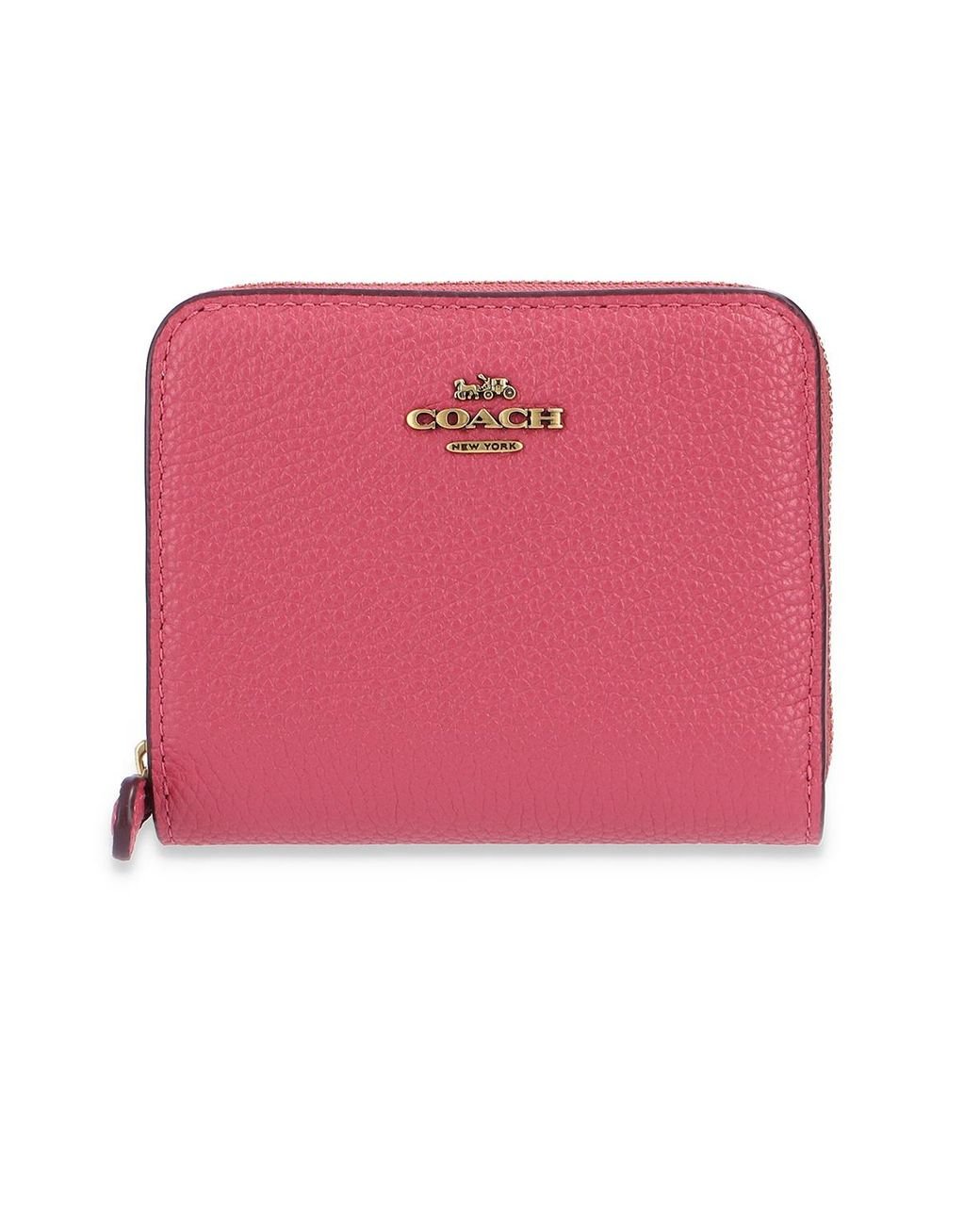Pink coach wallet hotsell