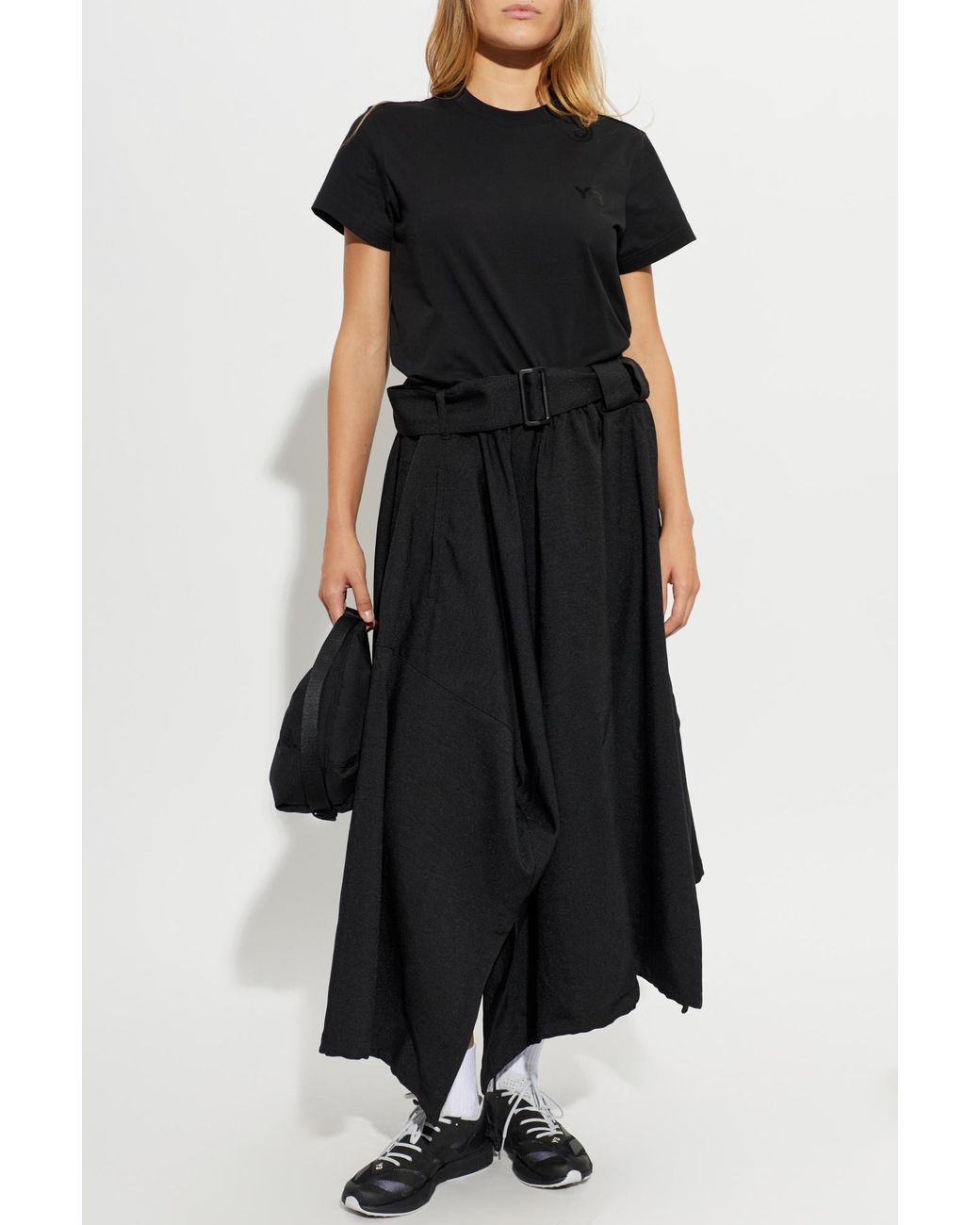 Y-3 Black Cotton T-Shirt