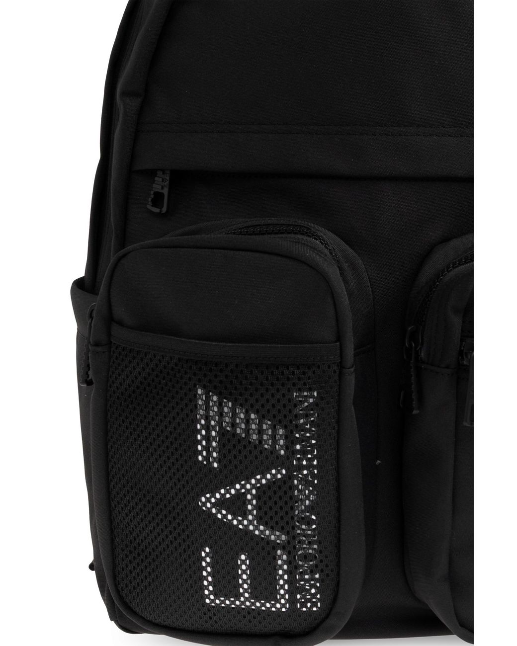 EA7 Black Backpack