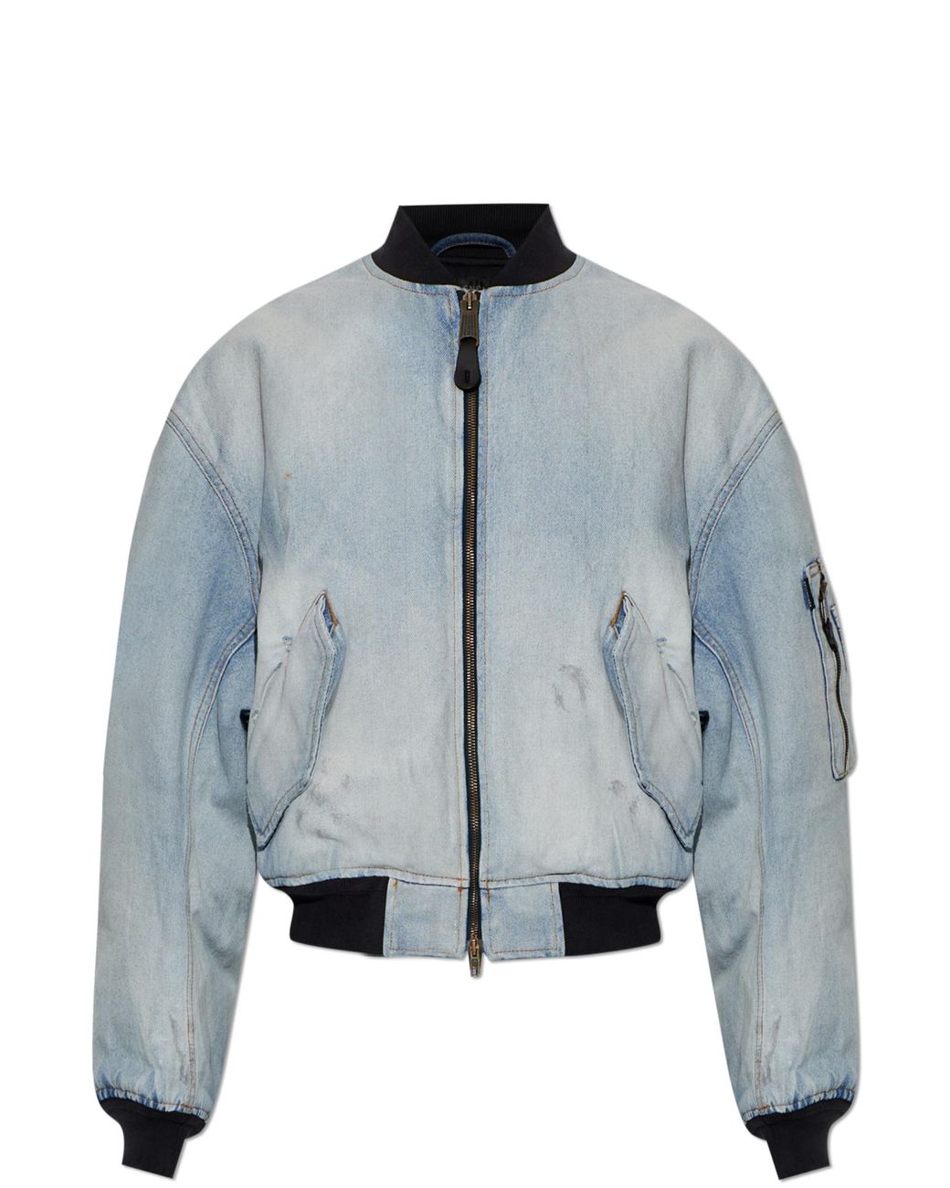 Balenciaga Blue Denim Bomber Jacket