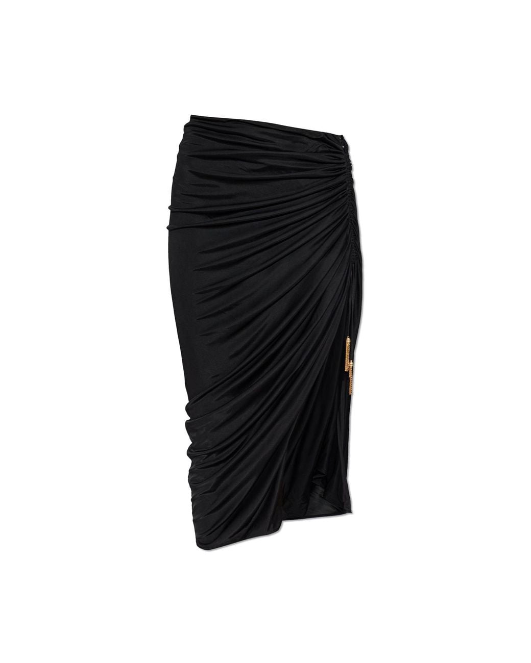 Balmain Black Asymmetrical Skirt