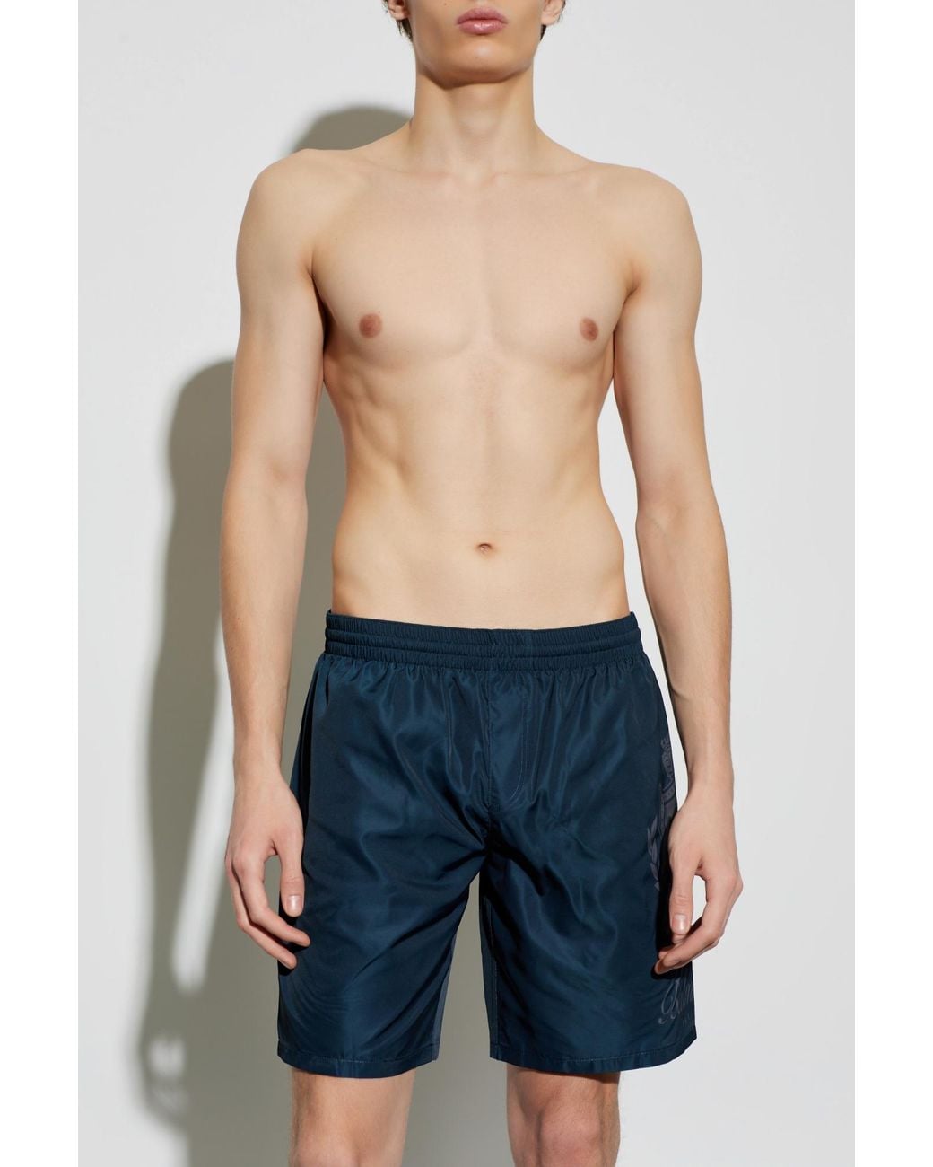 Balmain Blue Swim Shorts for men