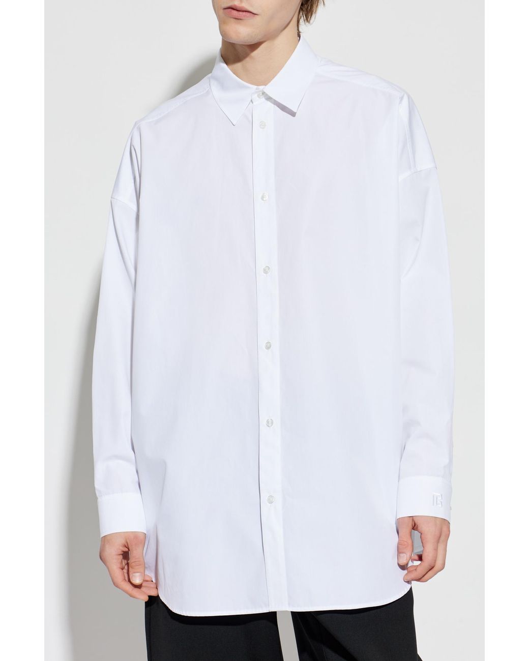 Balmain White Classic Shirt for men