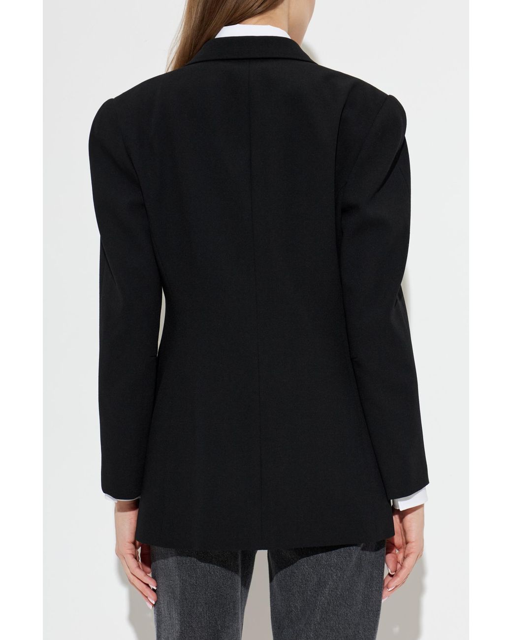 Jil Sander Black Wool Blazer With Notch Lapels