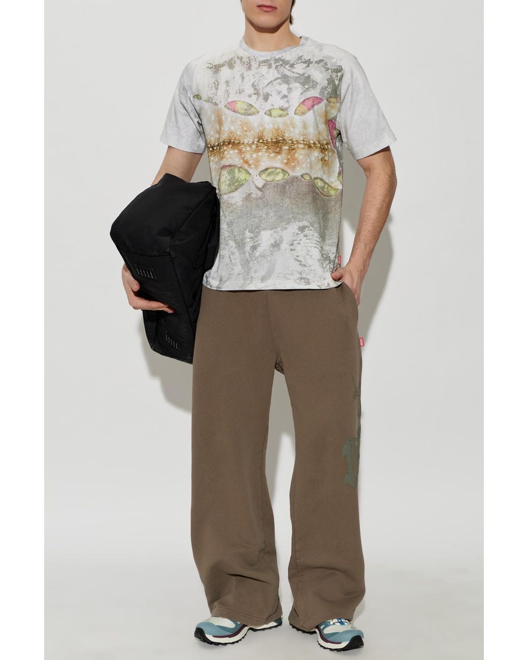 DIESEL White T-Shirt 'T-Clintin' for men