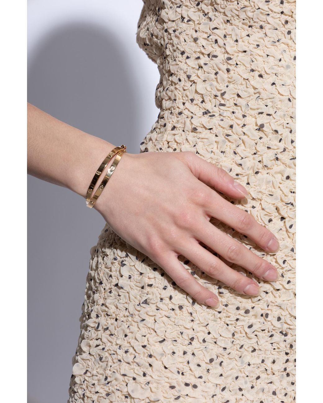 Tory Burch Metallic Bracelet With Logo