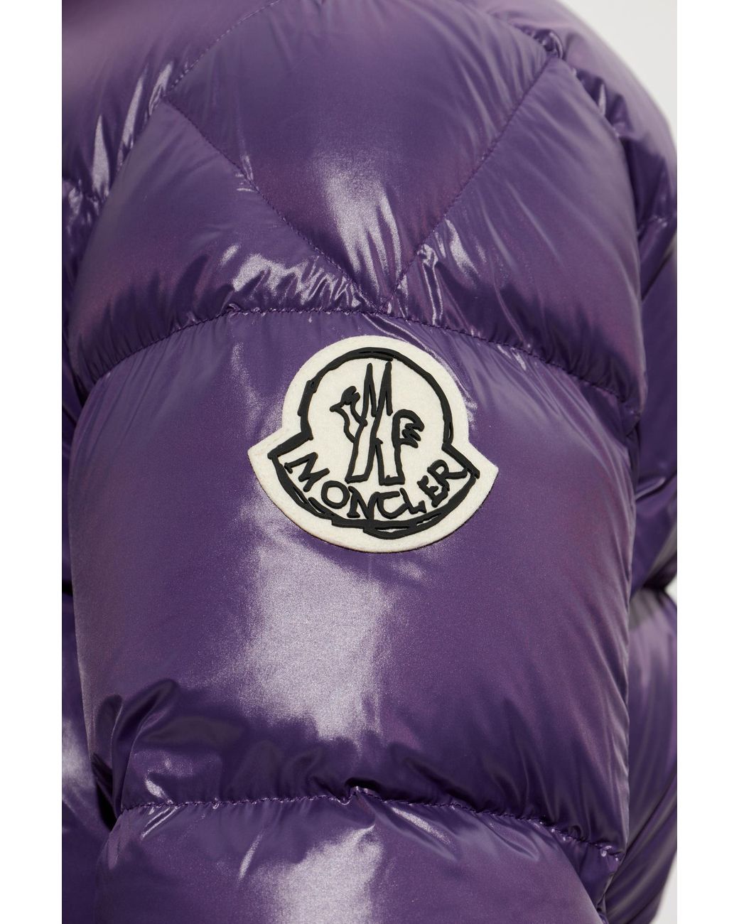 Moncler Purple Puffer Jacket 'Bendola' for men