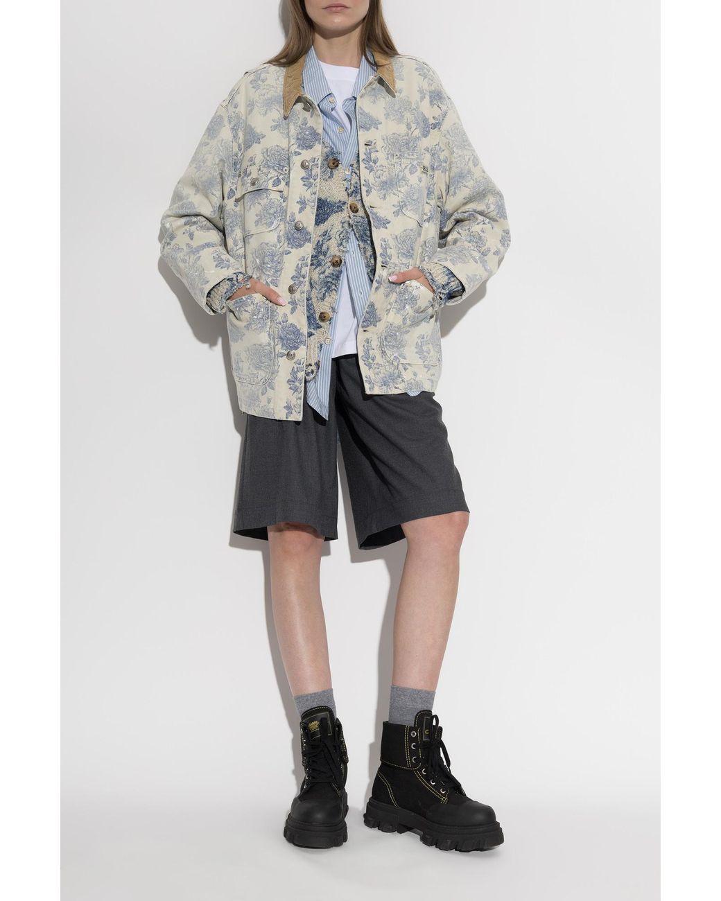 R13 White Denim Jacket