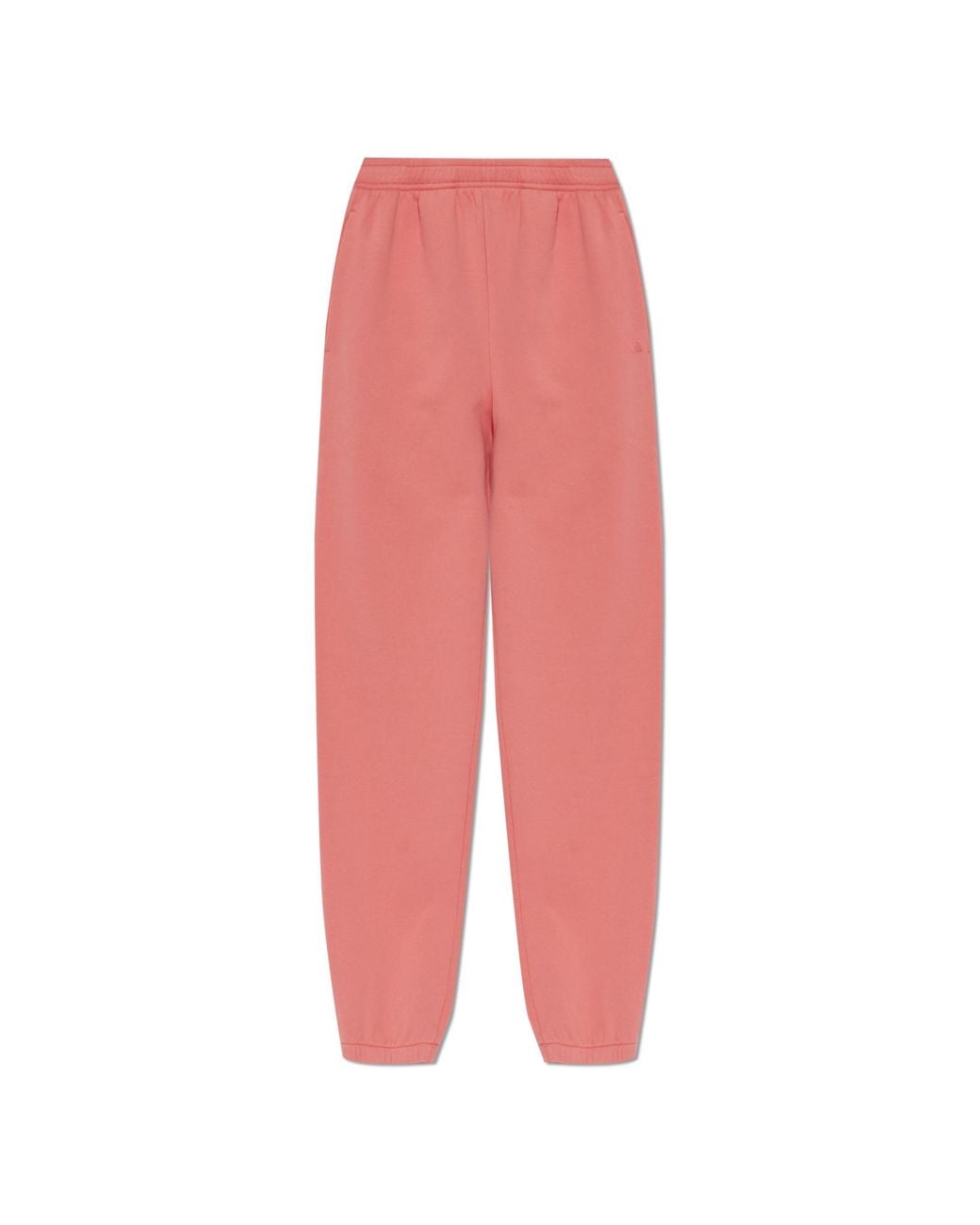 Acne Pink Sweatpants With Ribbed Cuffs