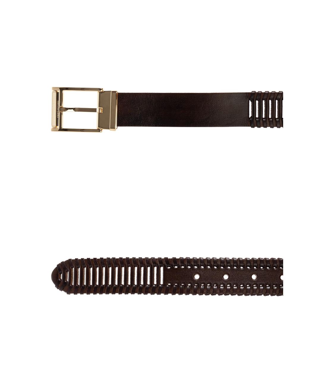Ferragamo Brown Leather Belt for men