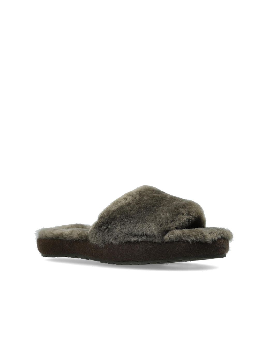 EMU Green Fur Slippers 'Mckay'