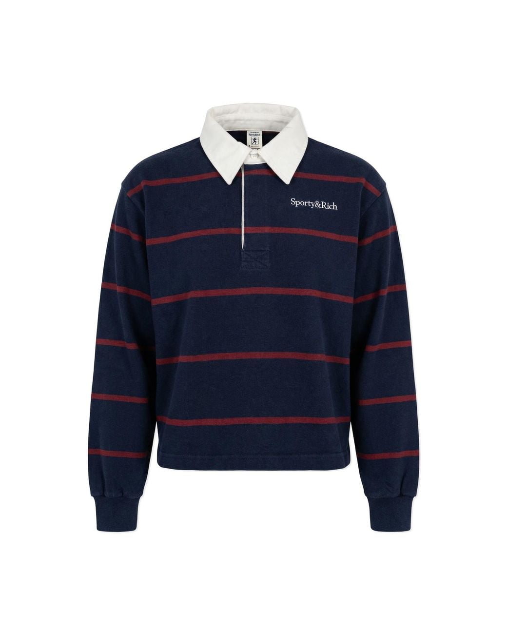 Sporty & Rich Blue Polo Shirt From The 'Central Park' Collection