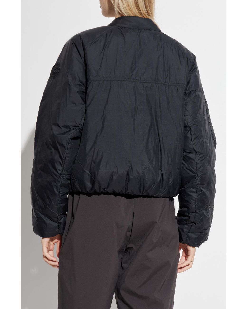 Canada Goose Black 'Elba' Down Bomber Jacket