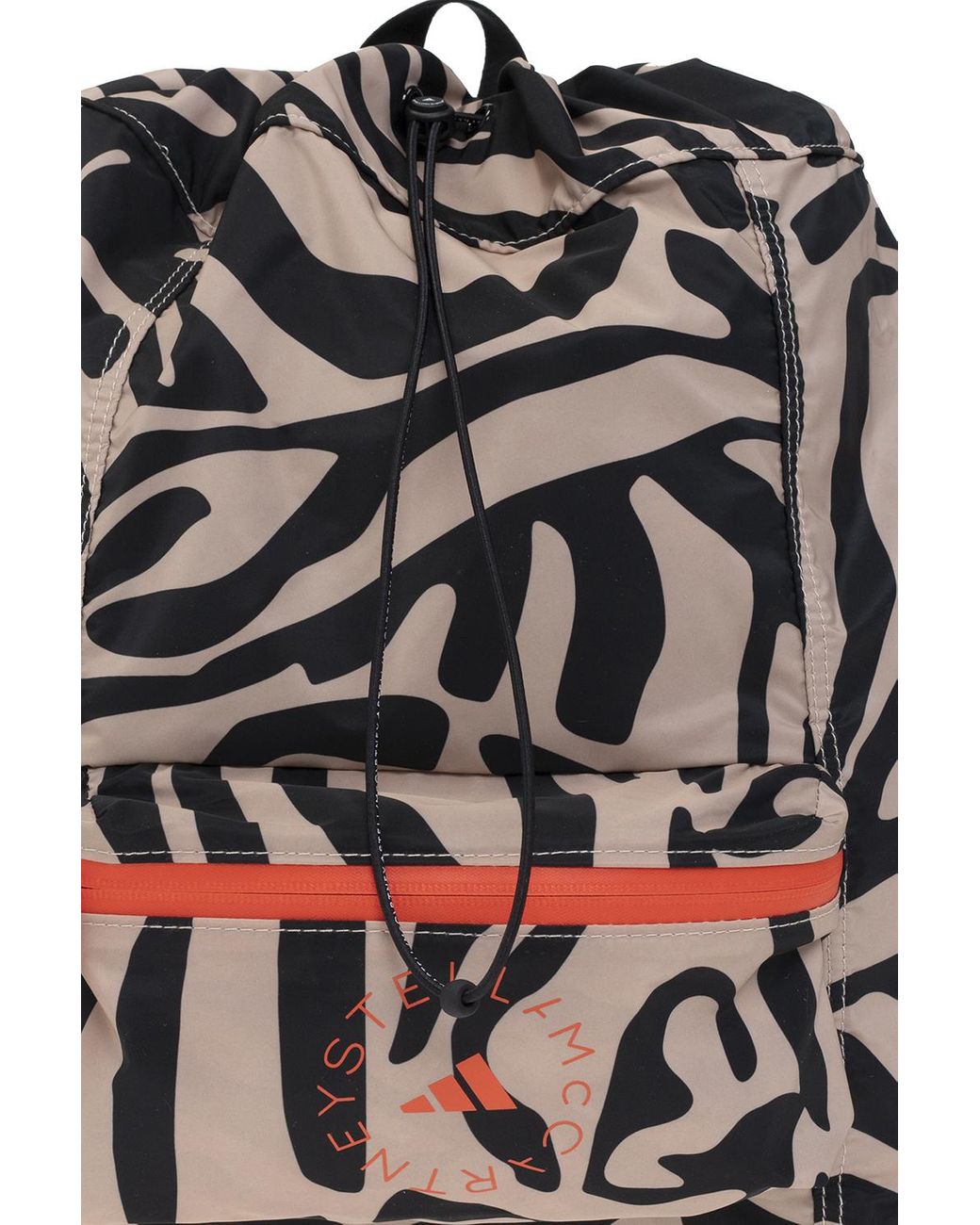 adidas By Stella McCartney Backpack With Animal Pattern in Natural