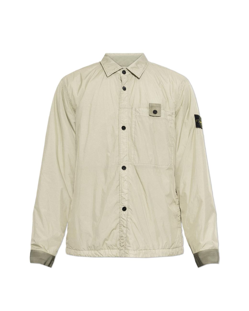 Stone Island Natural Light Jacket With Collar for men