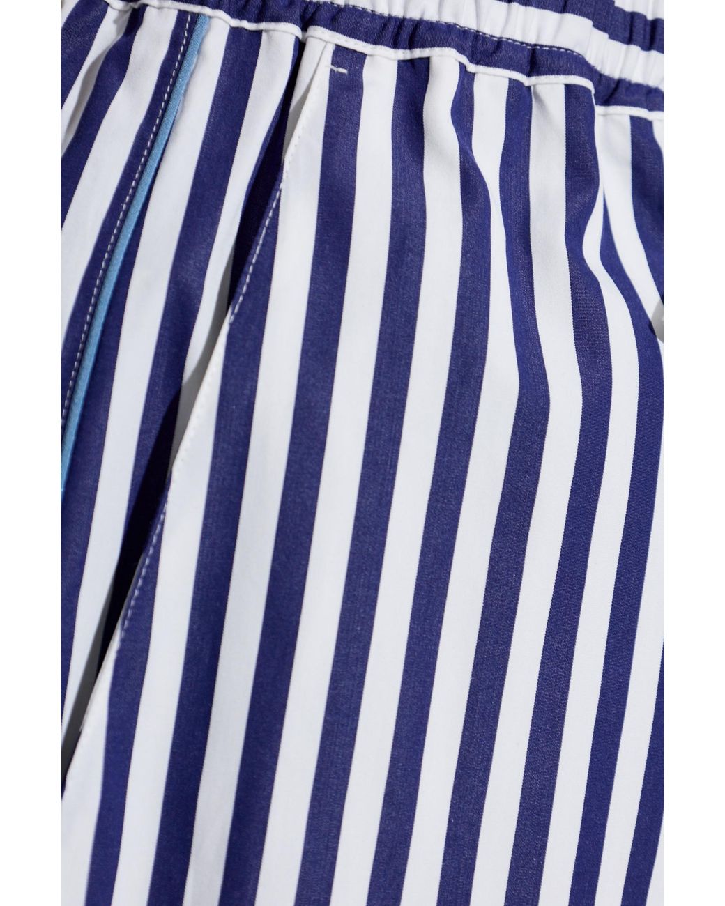 Dolce & Gabbana Blue Striped Pattern Shorts for men