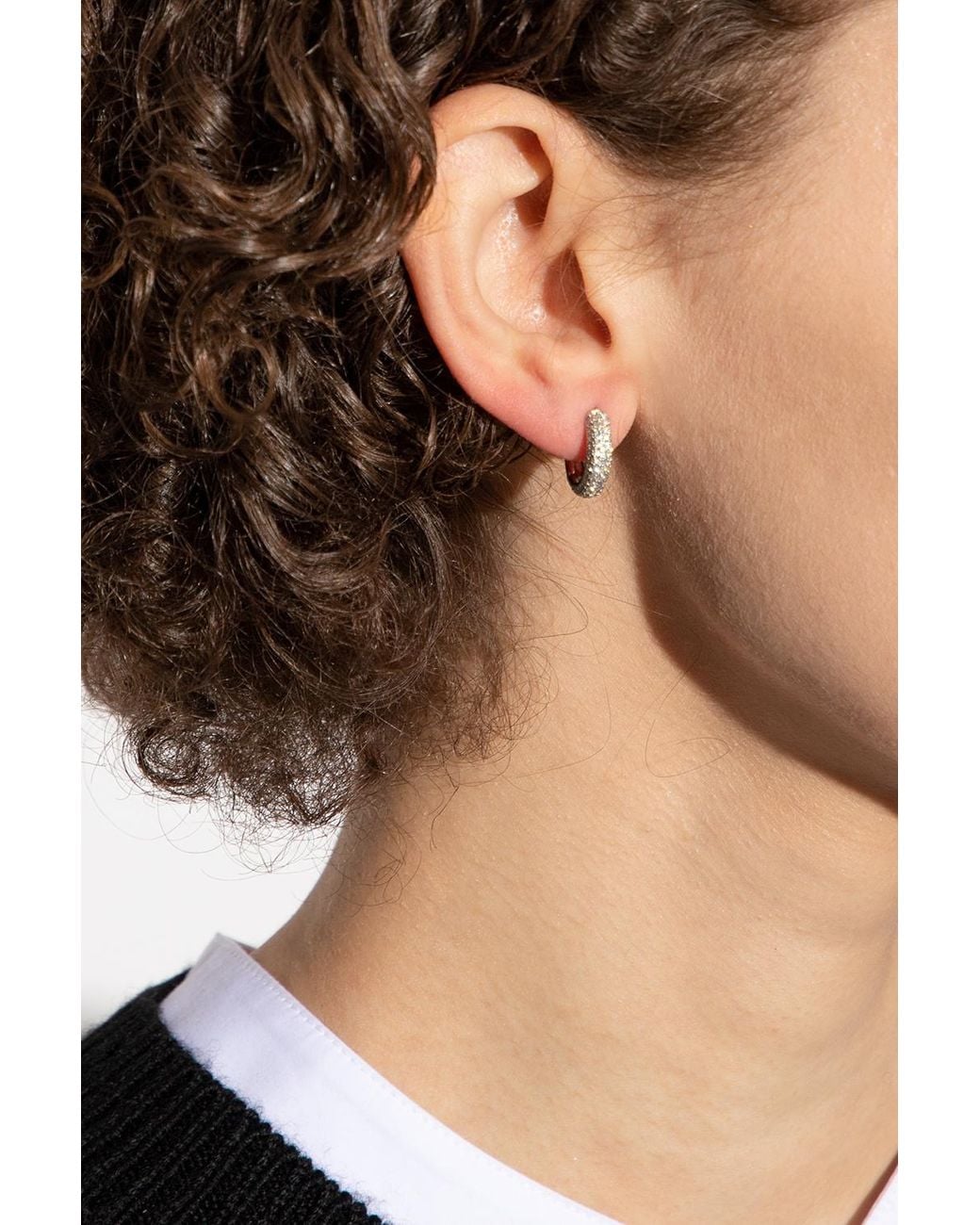 Kate Spade Metallic Round Hoop Earrings