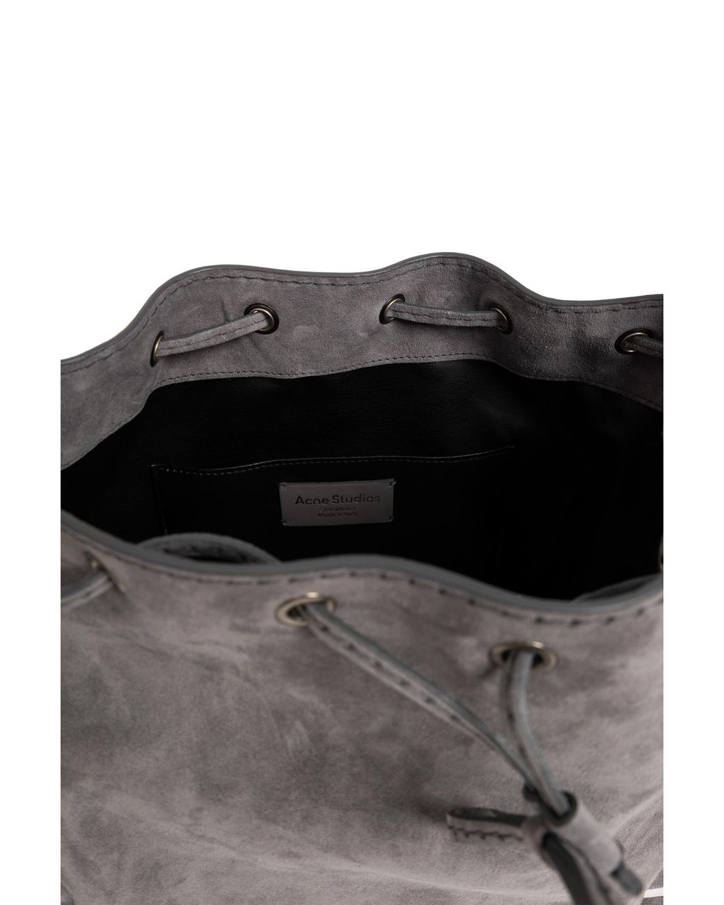 Acne Gray Suede Bag
