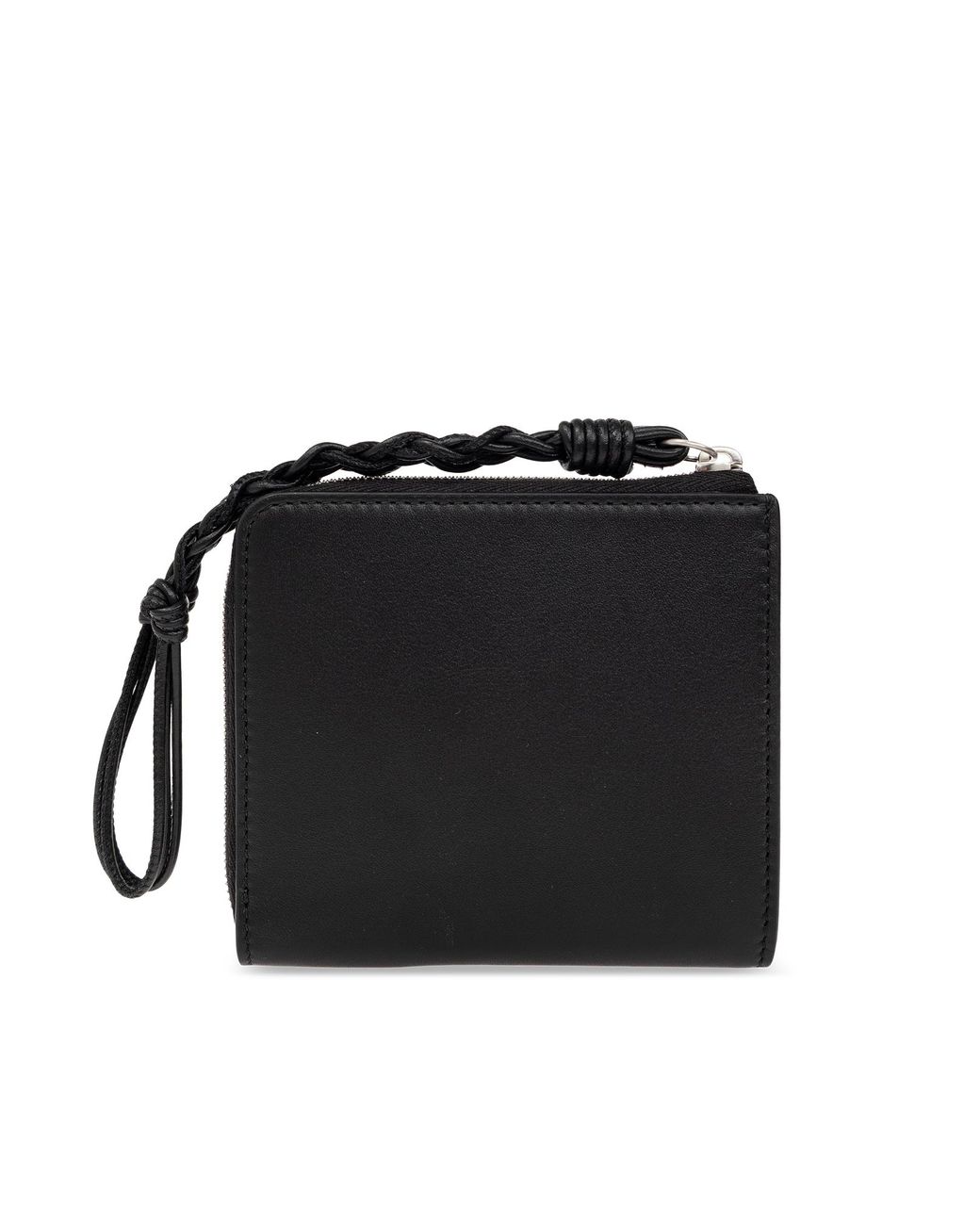 Jil Sander Black Logo Leather Wallet for men