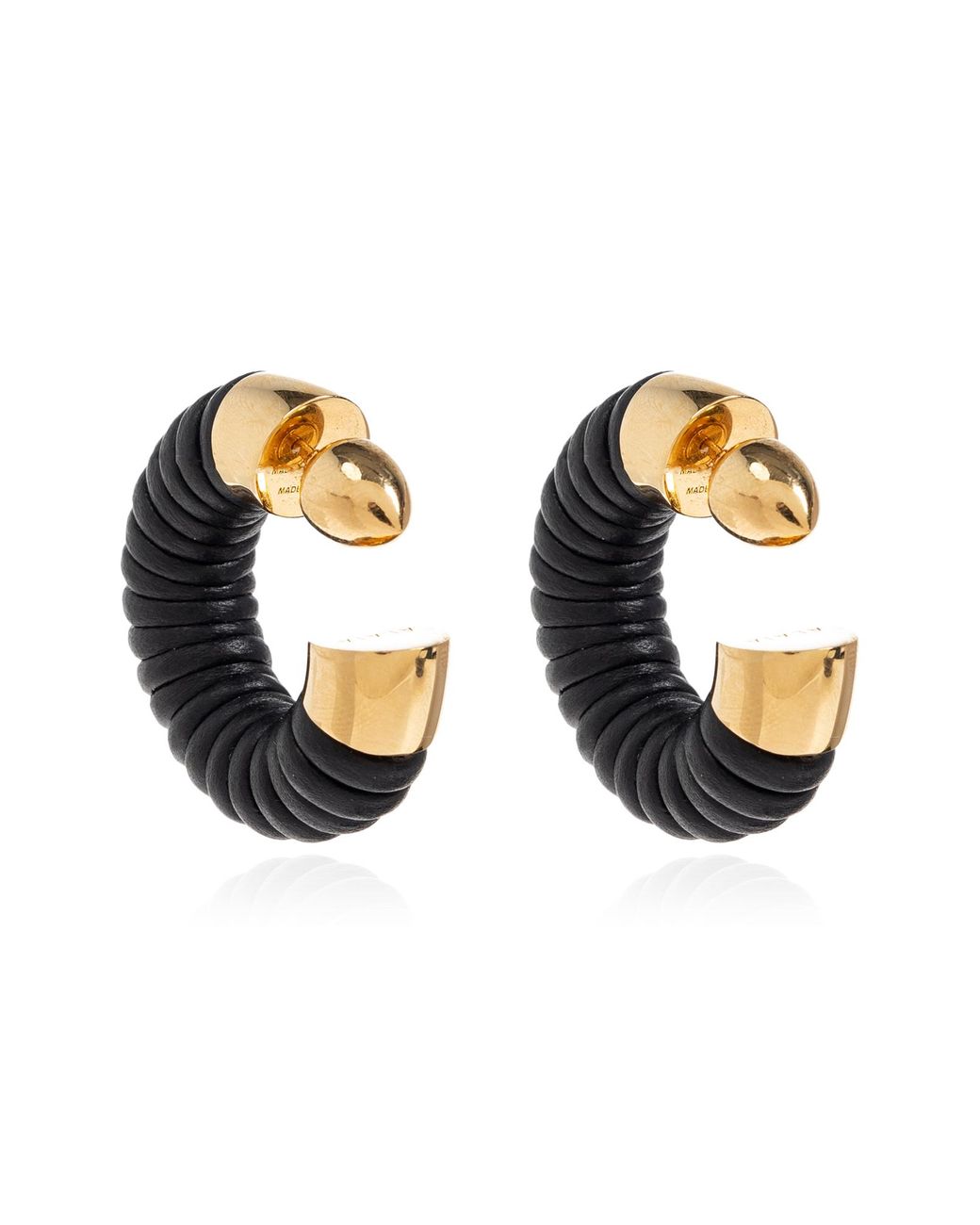 Alaïa Black Round Earrings