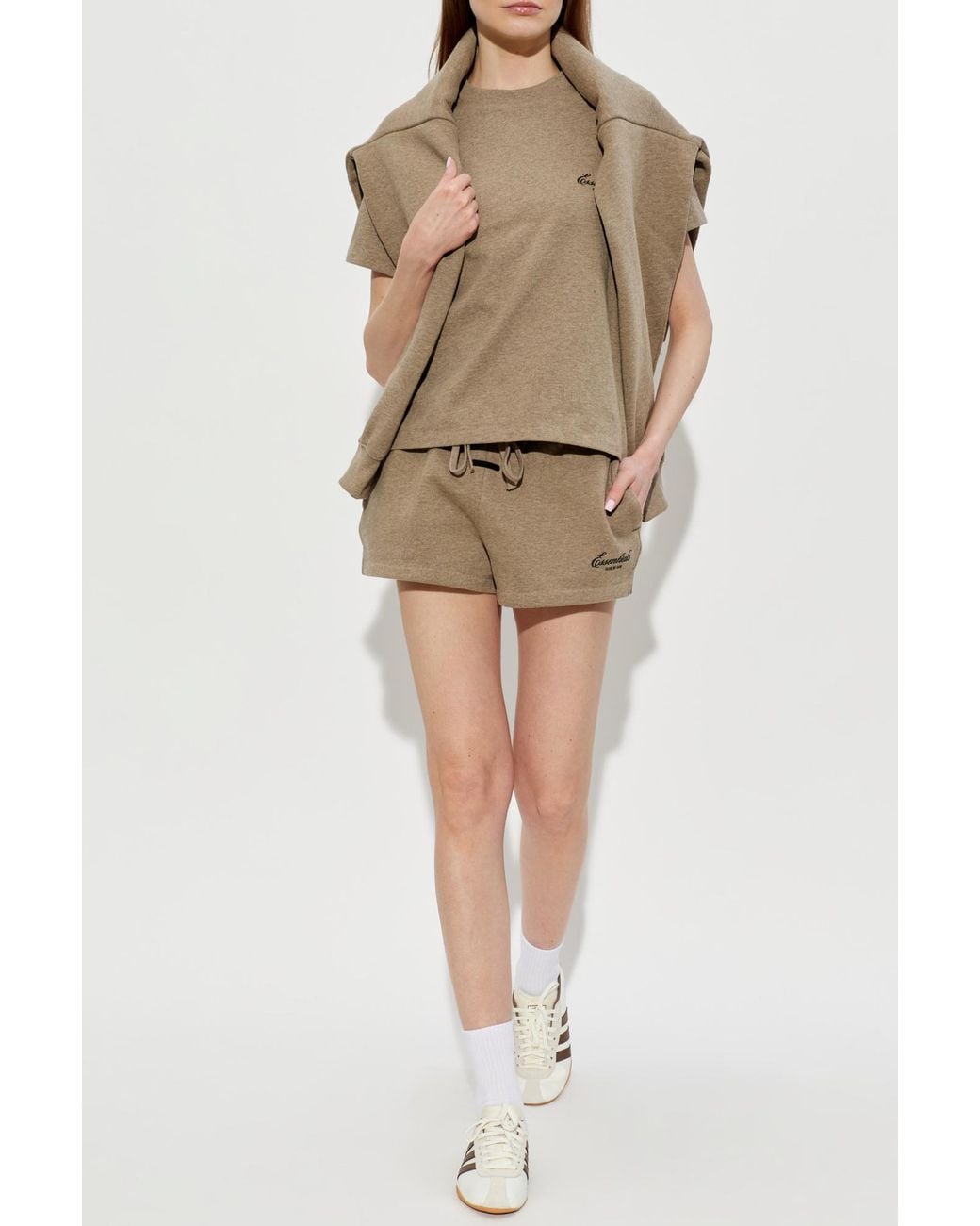 Fear Of God Natural T-Shirt With Embroidered Logo