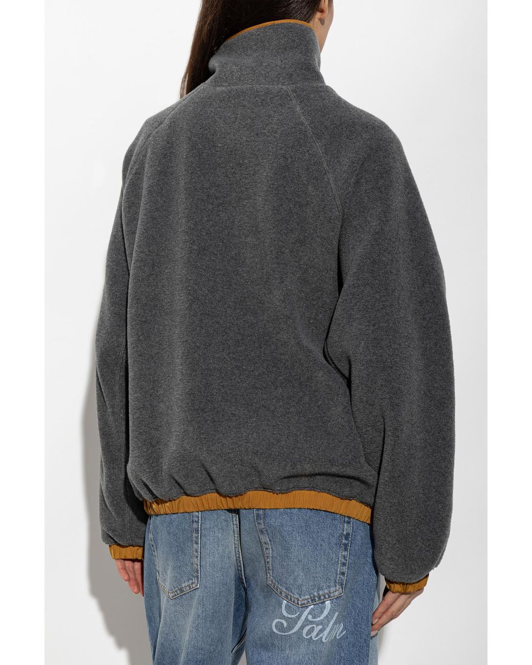 AMI Black Fleece With Sewn-On Logo