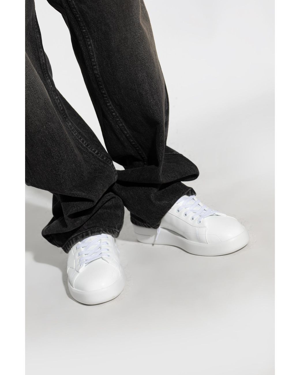Golden Goose Deluxe Brand White Lace-Up Sneakers 'Pure' for men