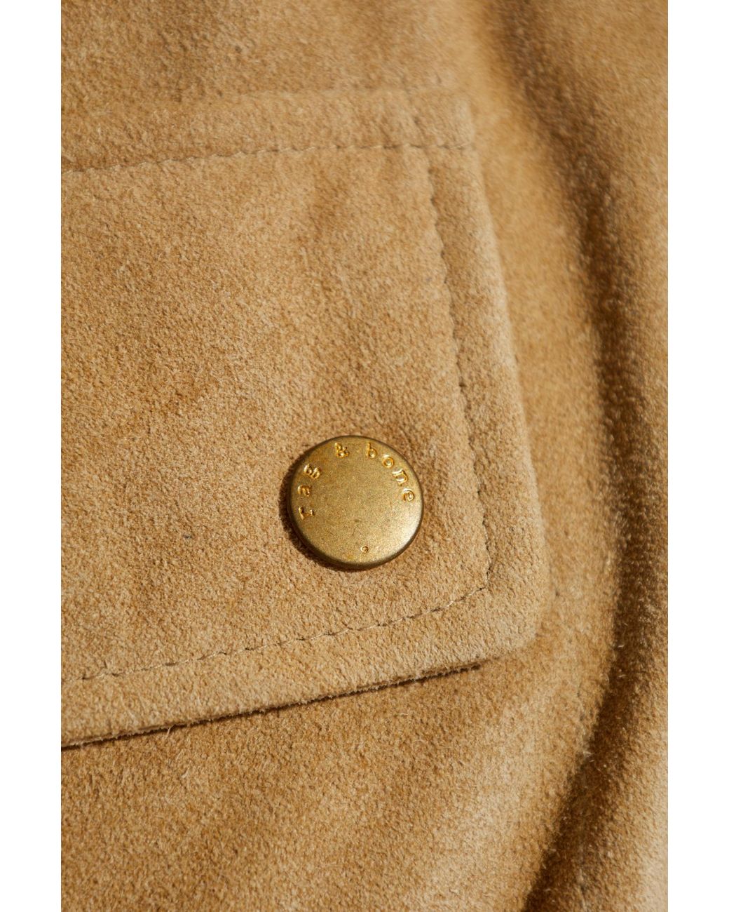 Rag & Bone Natural Loose-Fit Suede Jacket