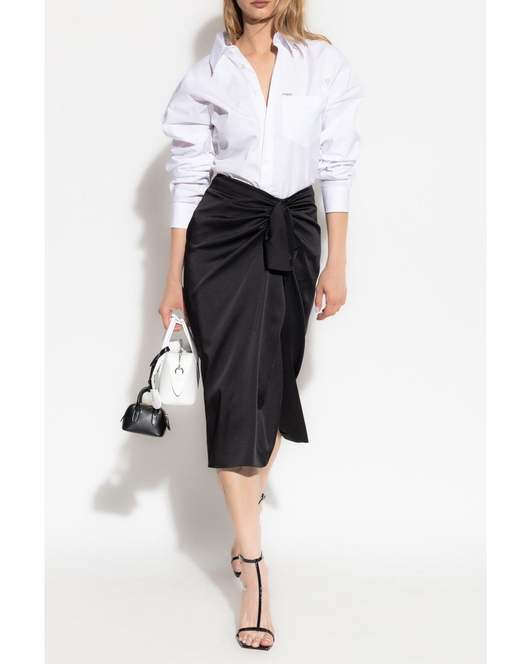 Stella McCartney Black Skirt With Tie