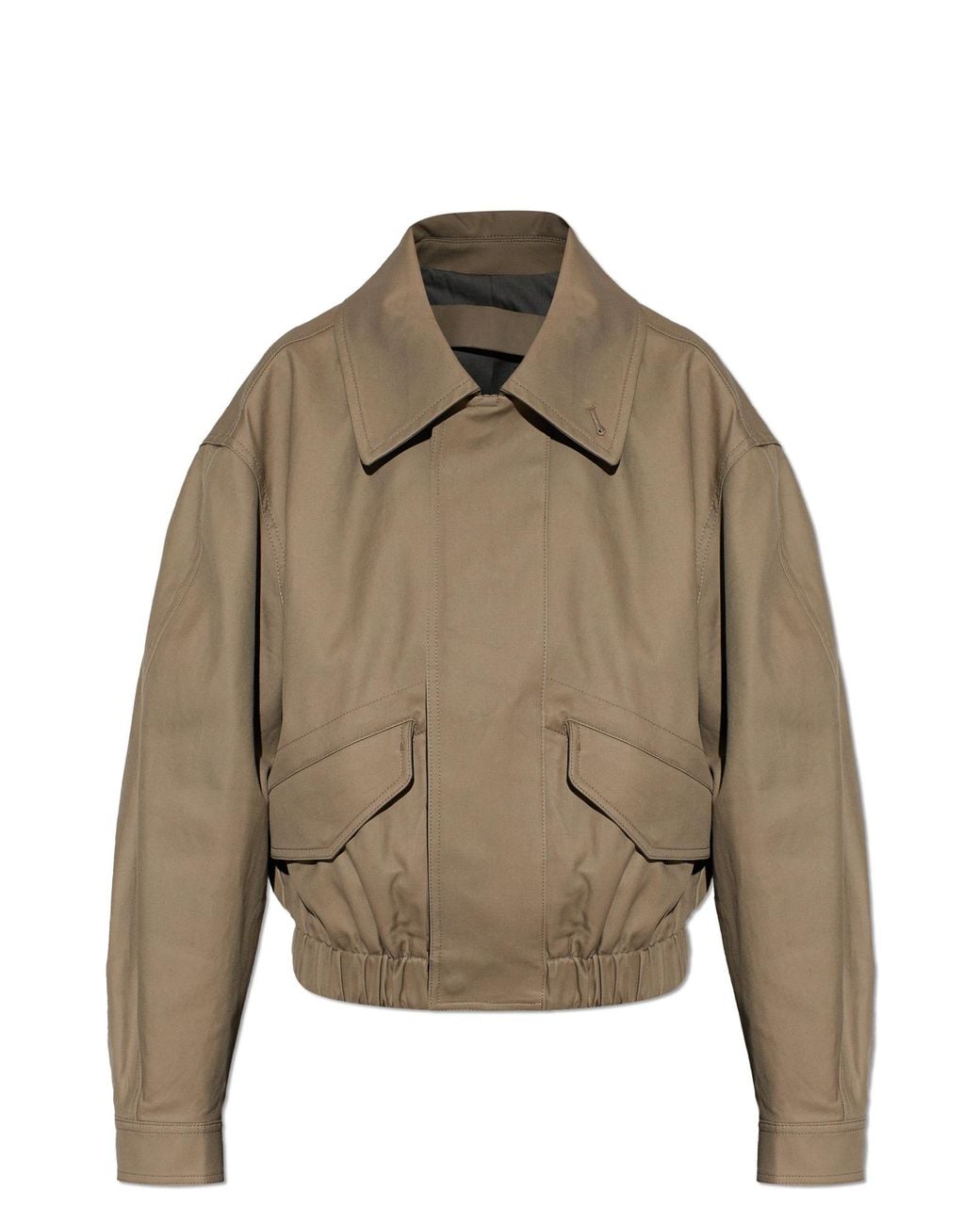 Lemaire Brown Cotton Jacket With Pockets
