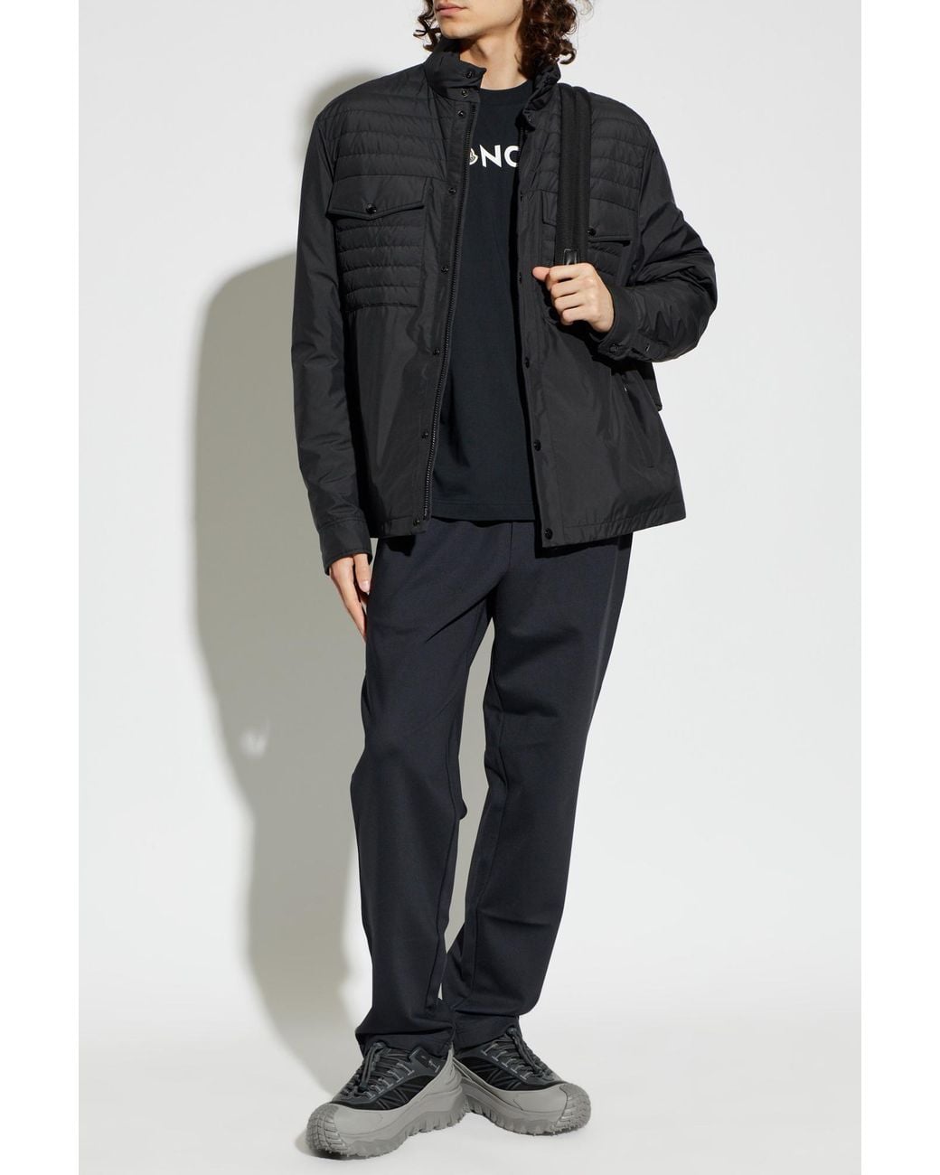 Moncler Black Down Jacket "Vnorviane" for men