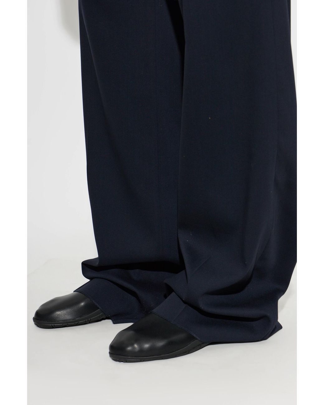 Jil Sander Black Leather Shoes 'Elbe' for men