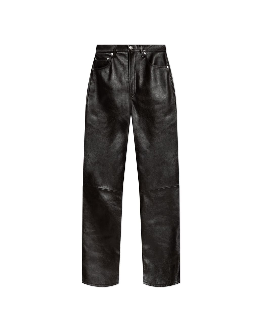 Rag & Bone Black Leather Trousers