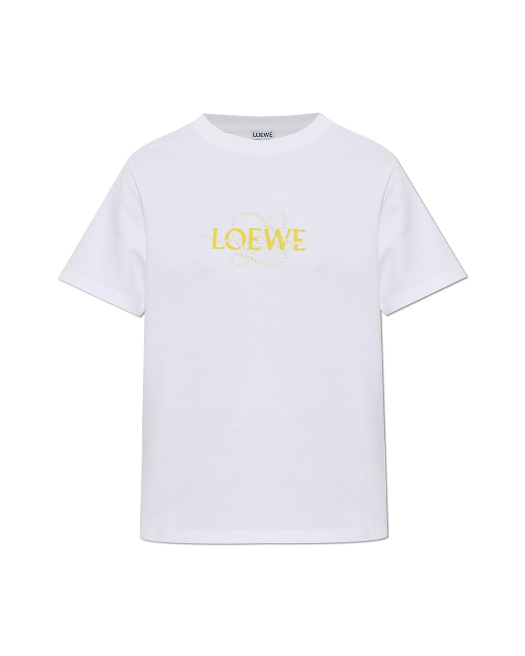 Loewe White T-Shirt With Logo