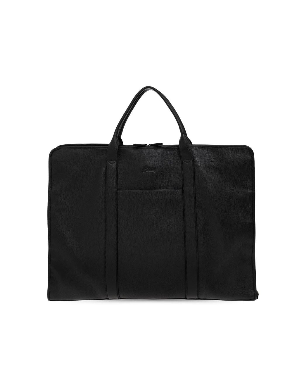 Brioni Black Leather Suit Carrier for men