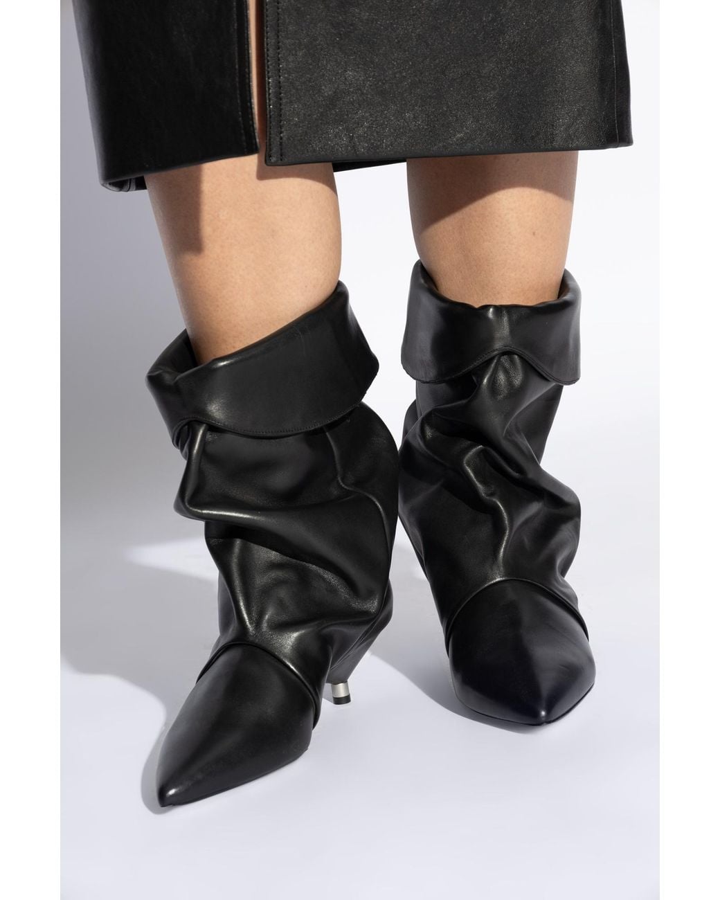 Isabel Marant Black Heeled Ankle Boots 'Edrik'