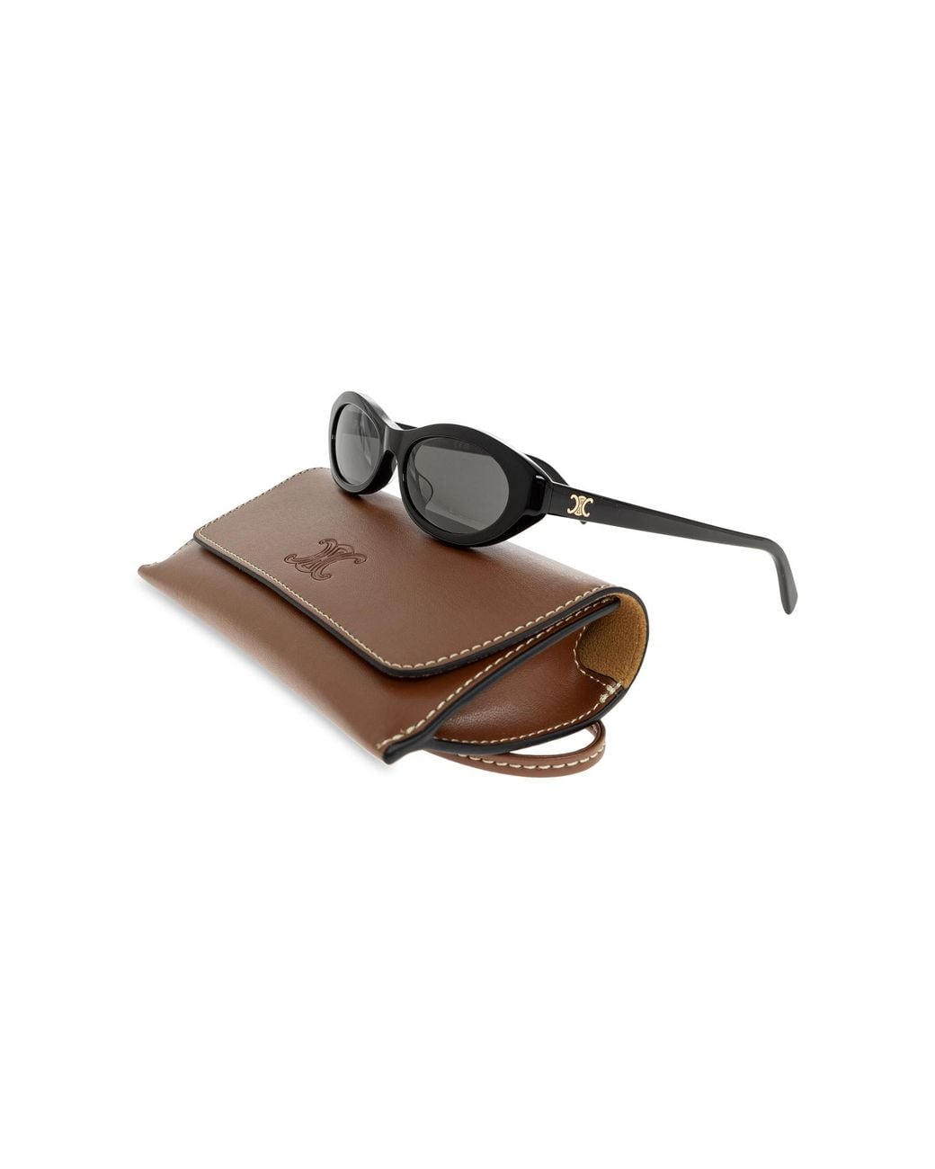 Céline Black 'Triomphe Mini' Sunglasses