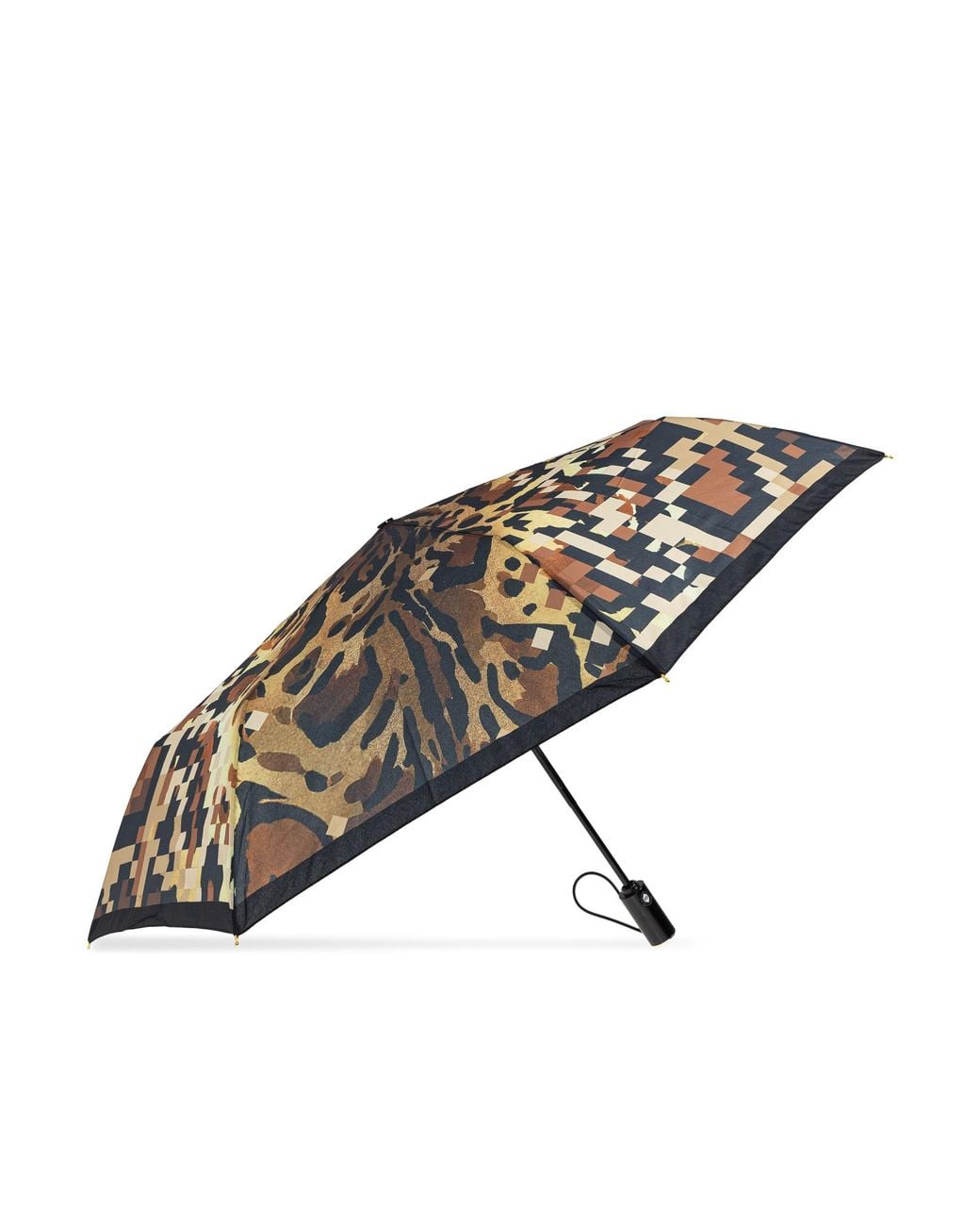 Moschino Gray Folding Umbrella
