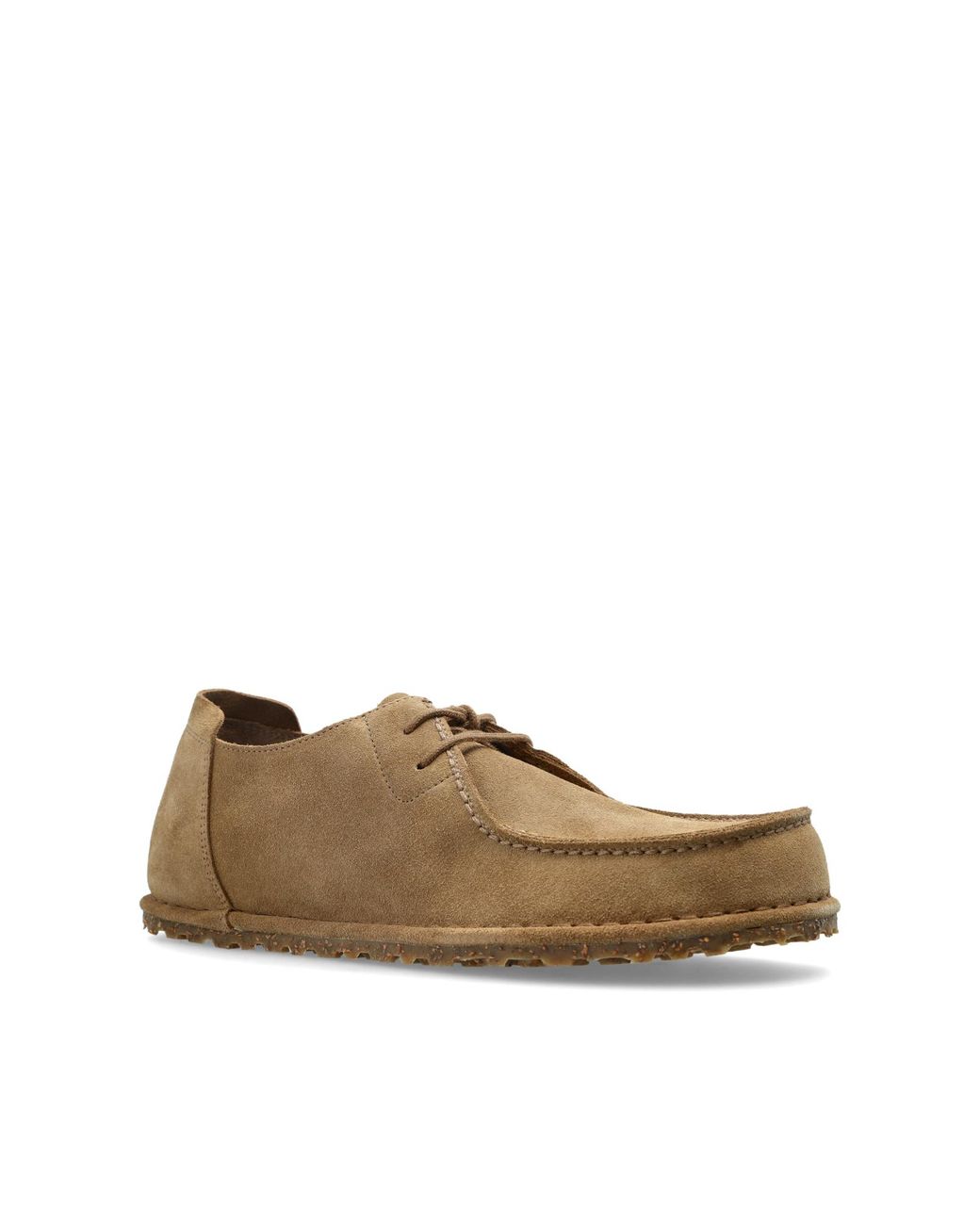 Birkenstock Brown Suede Shoes 'Utti Lace' for men